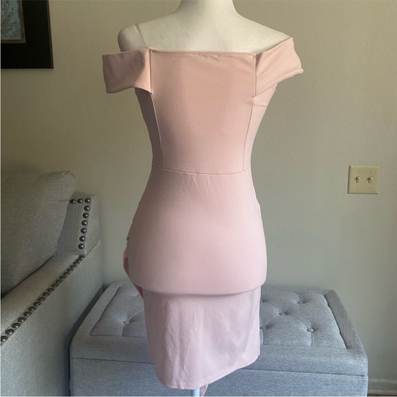 Fashion Nova Do or Die Pastel Pink Bodycon Mini Dress✨ - Picture 4 of 7